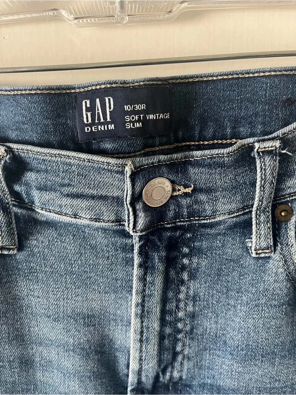 GAP Soft Vintage Slim High-Rise Women's Blue Slim Jeans